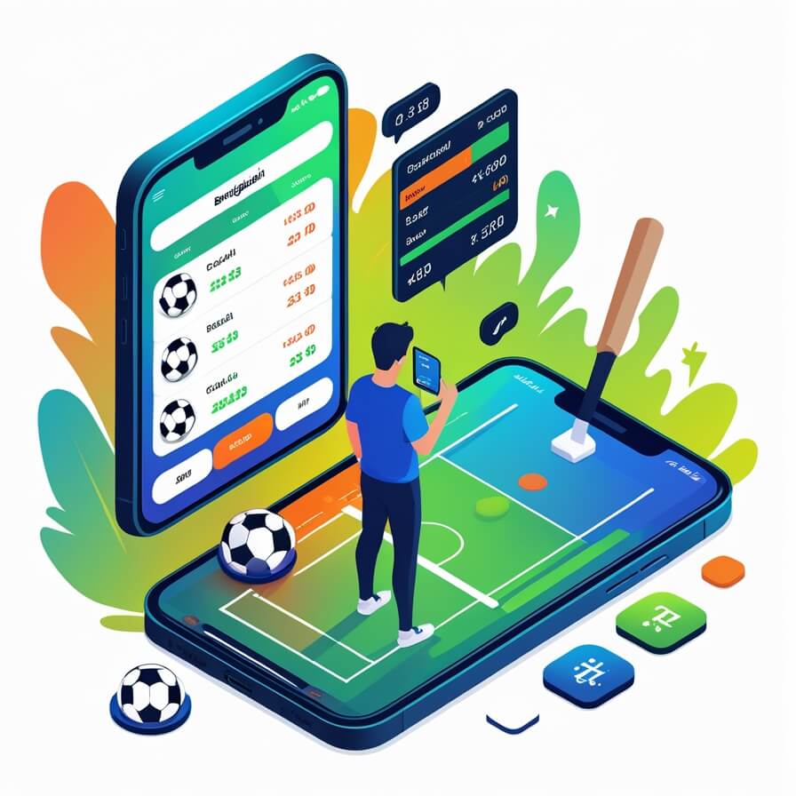 77abc sports betting interface with live football odds on a phone